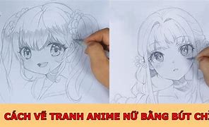 Vẽ Anime Nữ Đơn Giản Bằng Bút Chì