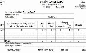 Xuất Kho Tiếng Anh Là Gì